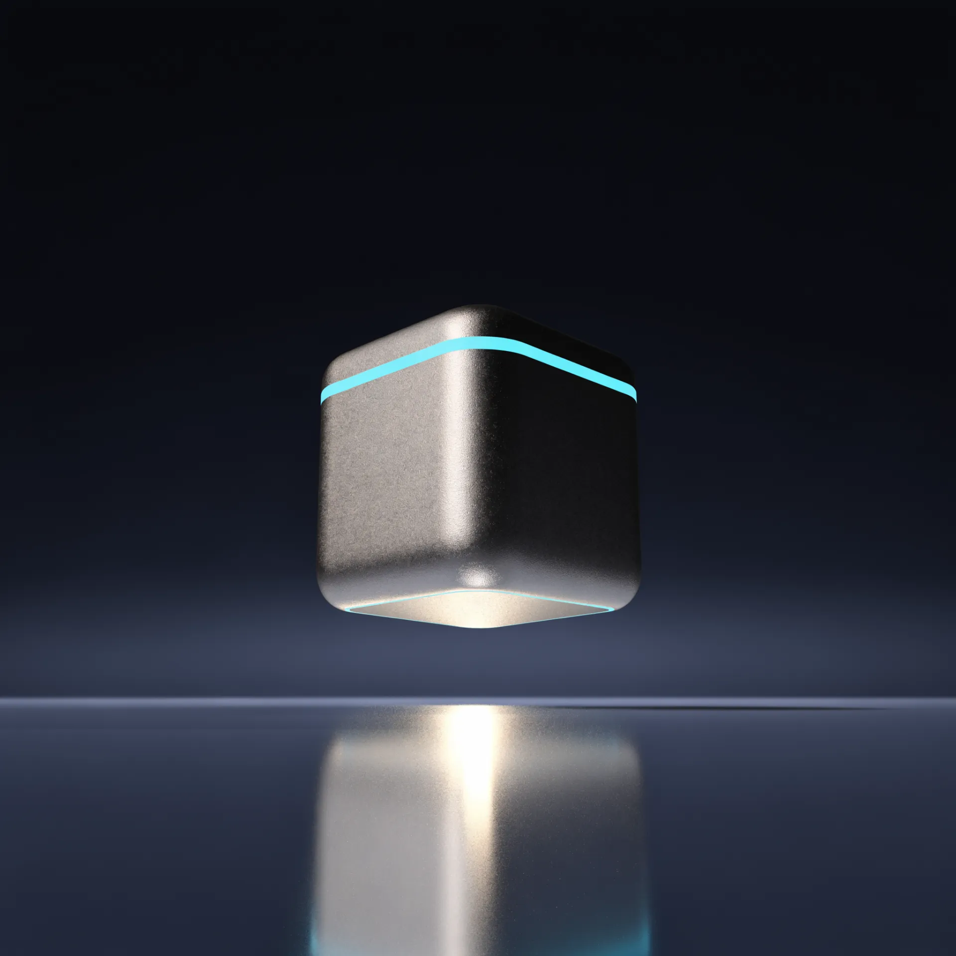Smart Home Hub mit leuchtendem Lichtring